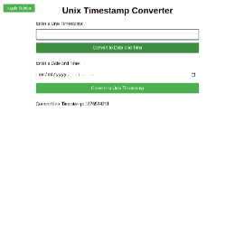 Unix Timestamp Converter