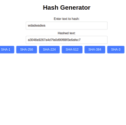 Hash Generator