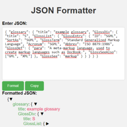 JSON Formatter